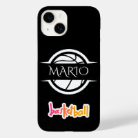 Custom phone case with basketball design