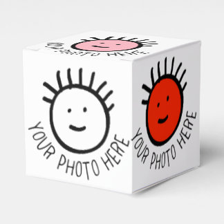 Custom Photo 10 x SQUARE FAVOR BOX Blank Template