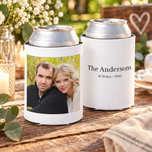 Custom Photo 10th Anniversary Custom Can Cooler