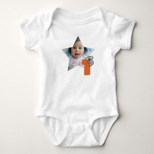 Custom Photo 1st Birthday, One Sweet Year, Koala Baby Bodysuit