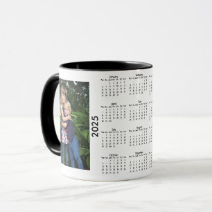Custom Photo 2025 Calendar Mug