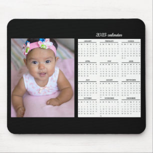 Custom Photo 2025 Calendar Personalized Mouse Pad