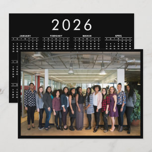 Custom Photo 2026 Year Calendar Desk Calendar Holiday Card