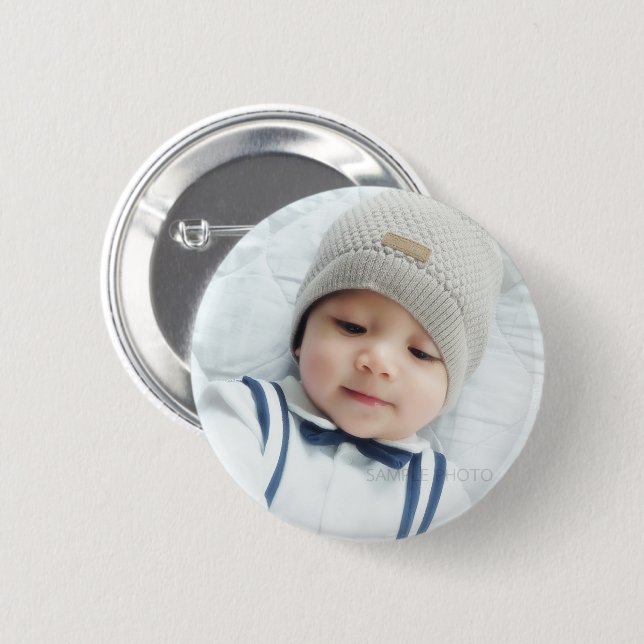 Custom Photo 2 Inch Round Button (Front & Back)