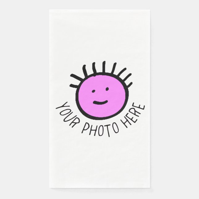 Custom Photo 50 PAPER GUEST TOWELS Blank Template Napkin (Front)
