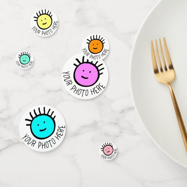 Custom Photo 60 x TABLE CONFETTI Template (Group)