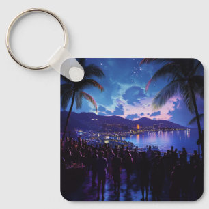 Custom Photo Add Your Own Photo Modern Simple Keychain