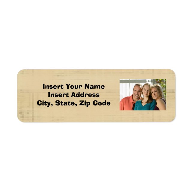 Custom Photo Address Label (Front)