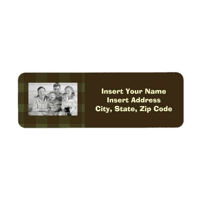 Custom Photo Address Label (Front)