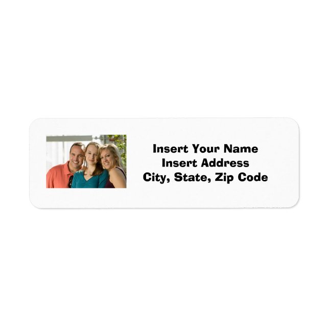 Custom Photo Address Label (Front)