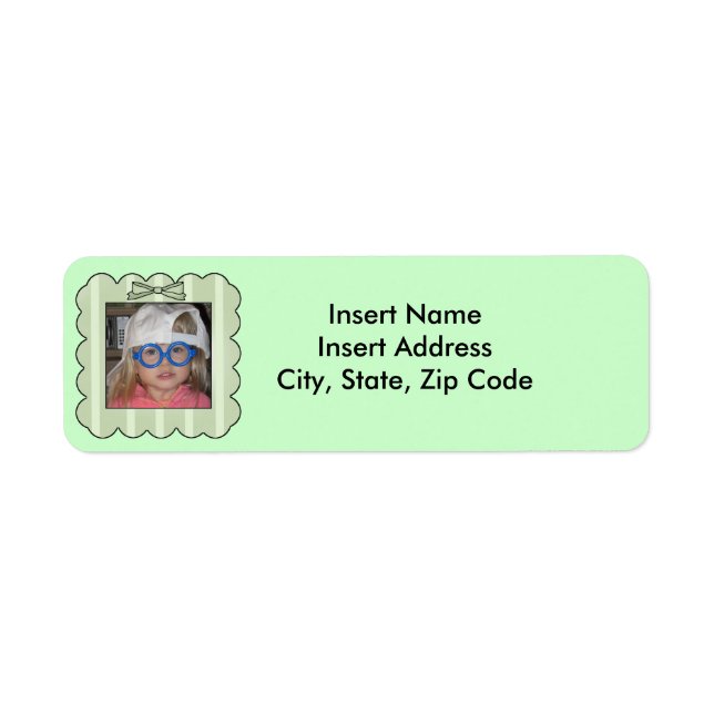 Custom Photo Address Label (Front)