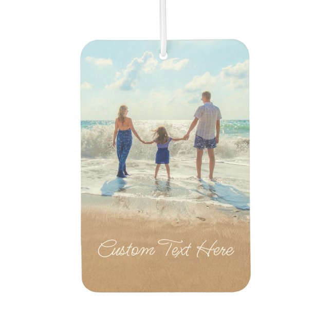 Custom Photo Air Freshener Your Photos and Text (Front)