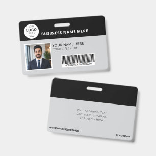 Custom Photo and Branded Logo Business Badge