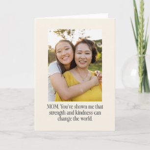 Custom Photo and Inspirational Quote Mother's Day Card