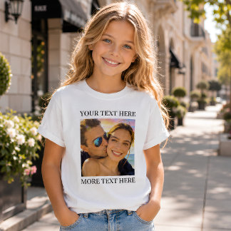 Custom Photo and Message Personalized T-Shirt
