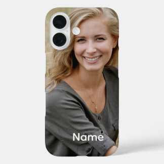 Custom Photo and Name. iPhone 16 Case