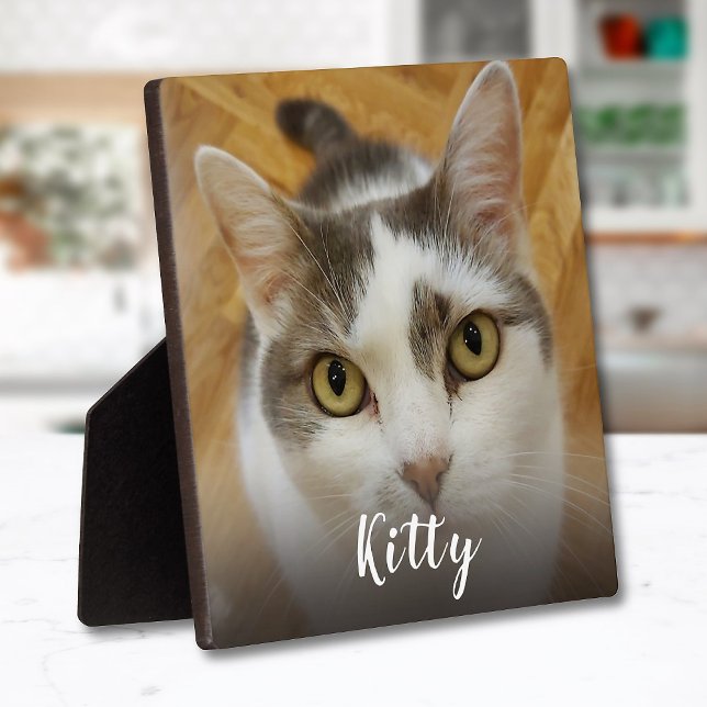 Custom Photo And Name Frameless Easel Back Plaque (Creator Uploaded)