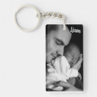 Custom photo and name keychain personalized