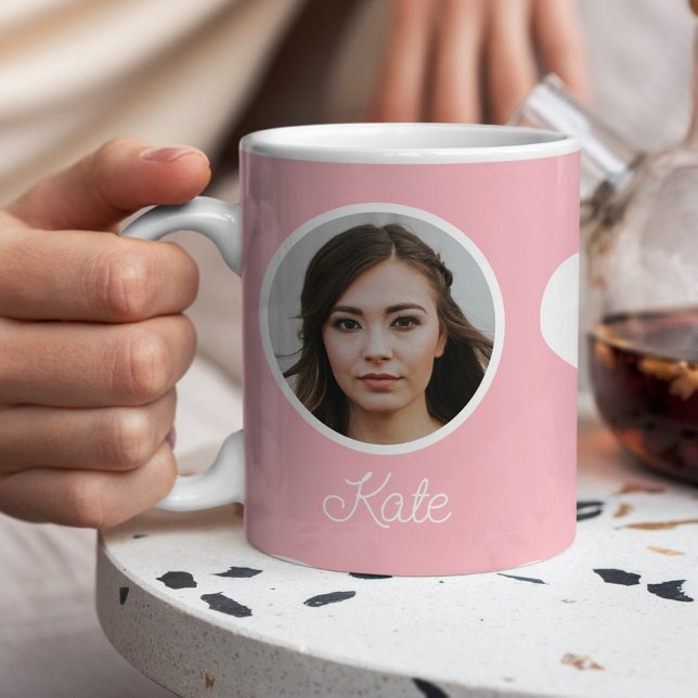 Custom photo and name monogrammed coffee mug (Creator Uploaded)