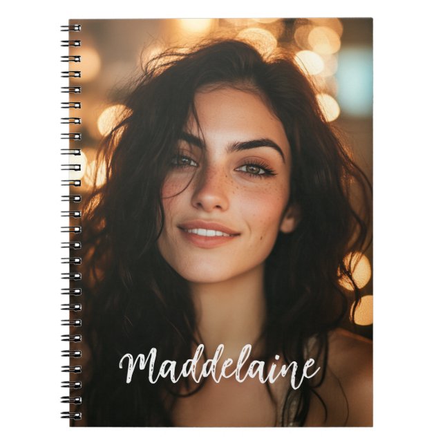 Custom Photo and Name Notebook (Front)