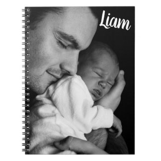 Custom photo and name notebook personalized