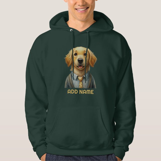 Custom Photo and Name Personalized Hoodie for Men (Front)
