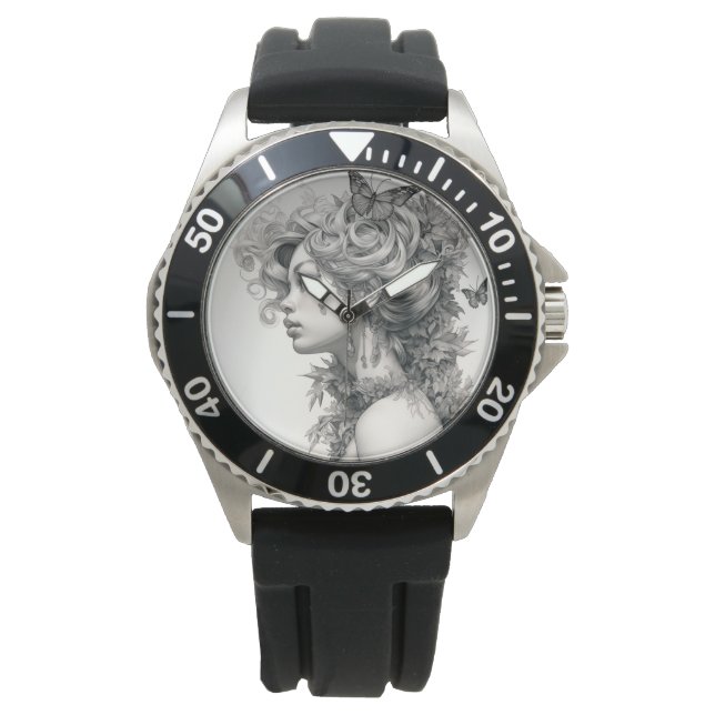 Custom Photo and Name Personalized Hoodie Watch (Front)