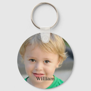 Custom Photo and Name Personalized Keychain
