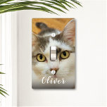 Custom Photo And Name Personalized Light Switch Cover<br><div class="desc">Upload a photo, add a name, and easily create your personalized light switch cover. Click CUSTOMIZE to change the text colour. You can TRANSFER this DESIGN on other Zazzle products and adjust it to fit most of the Zazzle items. Standard Studio designs are made in high-resolution vector graphics for a...</div>