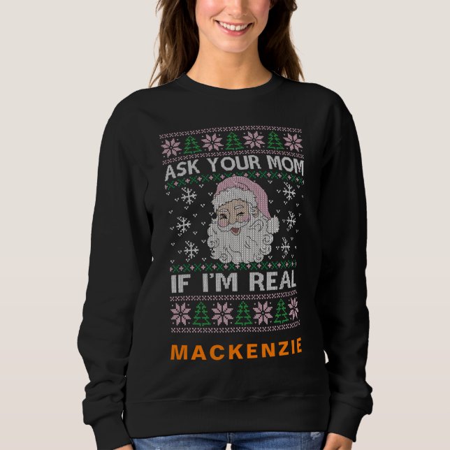 Custom Photo and Name Personalized Modern & Funny Sweatshirt (Front)