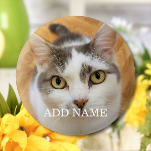 Custom Photo And Name Personalized Pinback 1 Inch Round Button
