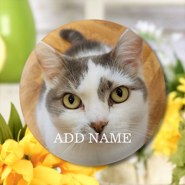 Custom Photo And Name Personalized Pinback 1 Inch Round Button (Creator Uploaded)