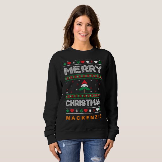 Custom Photo and Name Personalized Sweatshirt (Front Full)