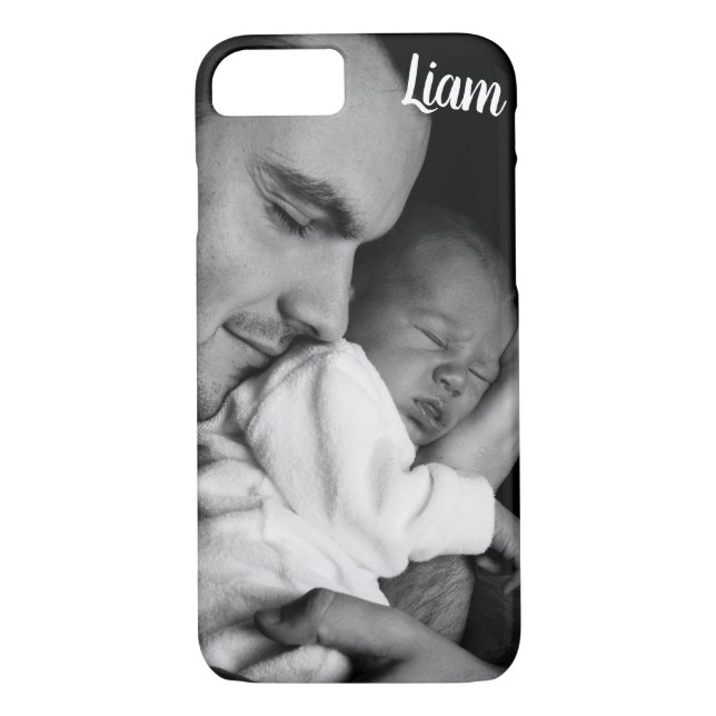 Custom photo and name phone case personalized (Back)