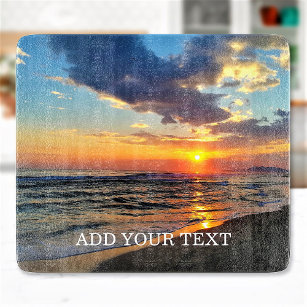 Custom Photo and Optional Text Personalized Cutting Board