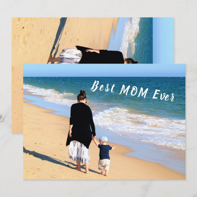 Custom Photo and Text - Best DAD Ever (Front/Back)