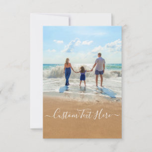 Custom Photo and Text Card - Your Summer Design