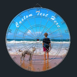 Custom Photo and Text Dart Board with Your Photos<br><div class="desc">Custom Photo and Text Dart Board - Your Own Design - Personalized Family / Friends or Personal Dartboards Gift - Add Your Photo and Text - Resize and move or remove and add elements / text with Customization tool ! Choose font / Size / colour ! You can transfer this...</div>