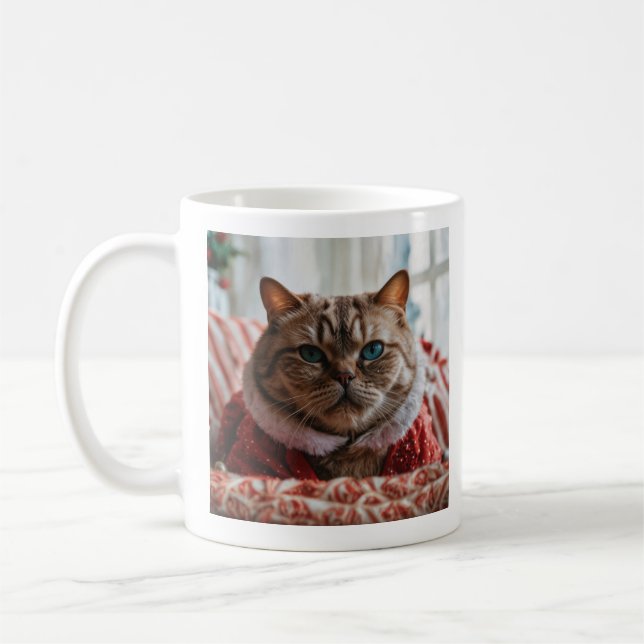 Custom Photo and Text Funny Coffee Mug (Left)