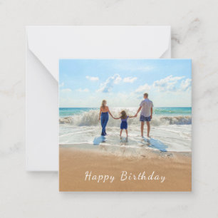 Custom Photo and Text - Happy Birthday Card