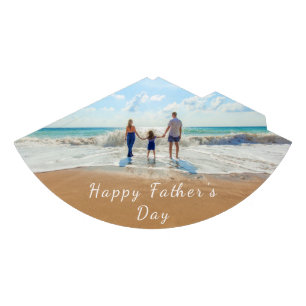 Custom Photo and Text - Happy Father's Day  Party Hat