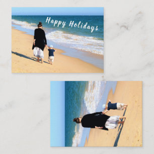 Custom Photo and Text - Happy Holidays - Best MOM Card