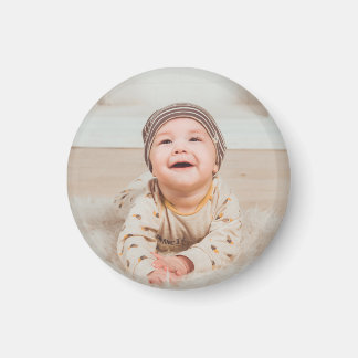 Custom photo and text magnet