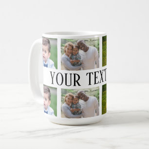 Custom photo and text mug, Personalized photo mug, Coffee Mug