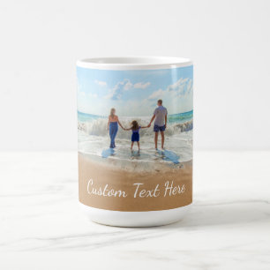 Custom Photo and Text Mug - Your Family Design