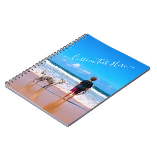 Custom Photo and Text Notebook Your Own Design