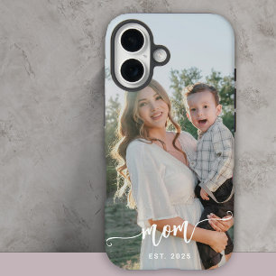 Custom photo and text personalized iPhone 16 case