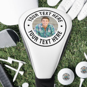 Custom Photo And Text Personalized Golf Head Cover