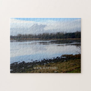 Custom Photo And Text Personalized Irish Landscape Jigsaw Puzzle