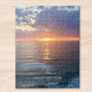 Custom Photo And Text Personalized  Jigsaw Puzzle